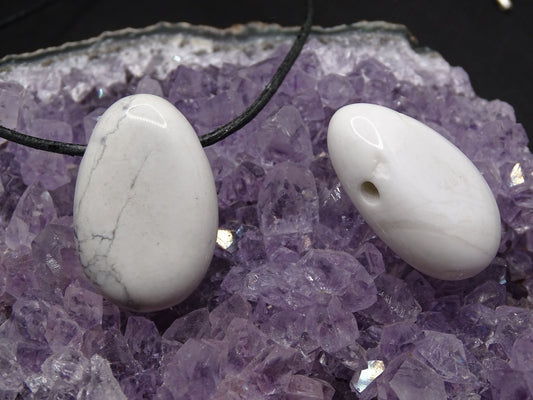 Pendentif Howlite - Pendentifs - Colibri Minéraux et Bien-être