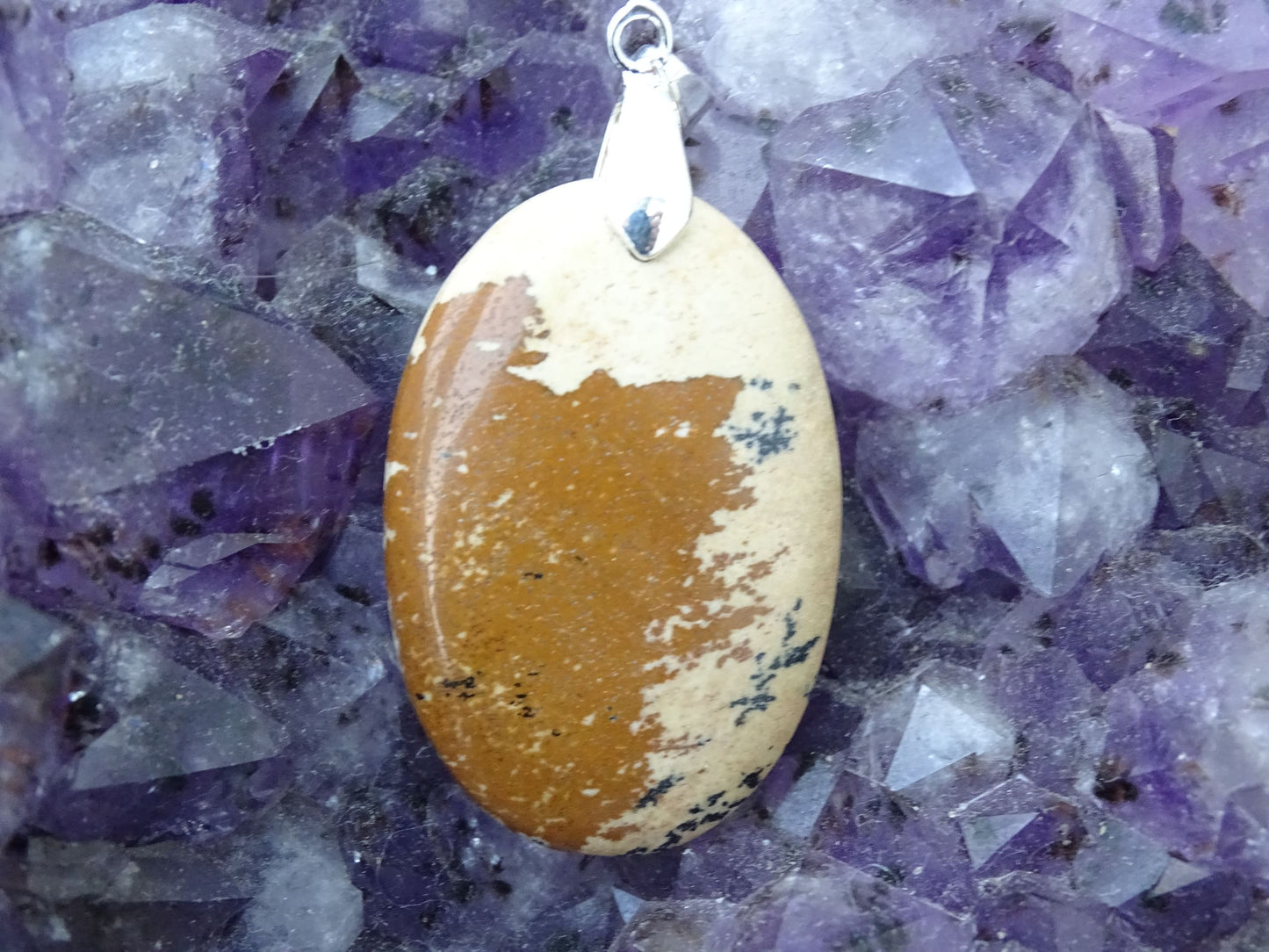Pendentif Jaspe Paysage - Pendentifs - Colibri Minéraux et Bien-être
