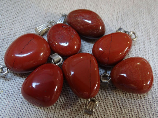 Pendentif Jaspe Rouge - Pendentifs - Colibri Minéraux et Bien-être