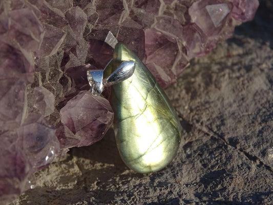 Pendentif Labradorite - Pendentifs - Colibri Minéraux et Bien-être