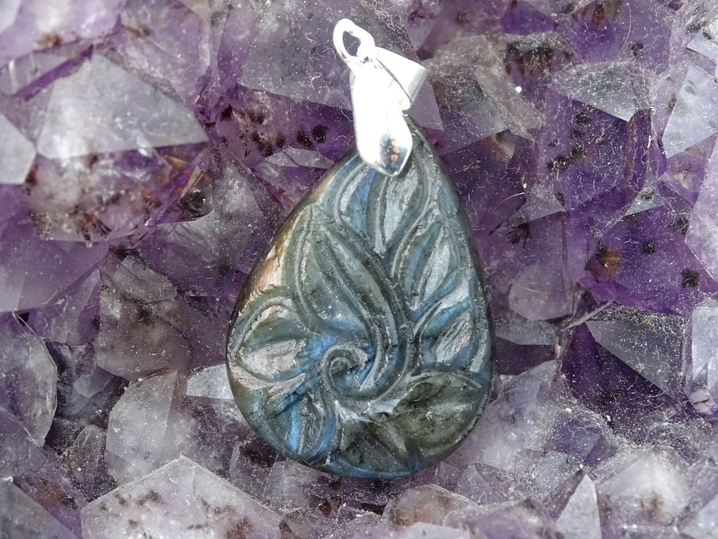 Pendentif Labradorite - Pendentifs - Colibri Minéraux et Bien-être