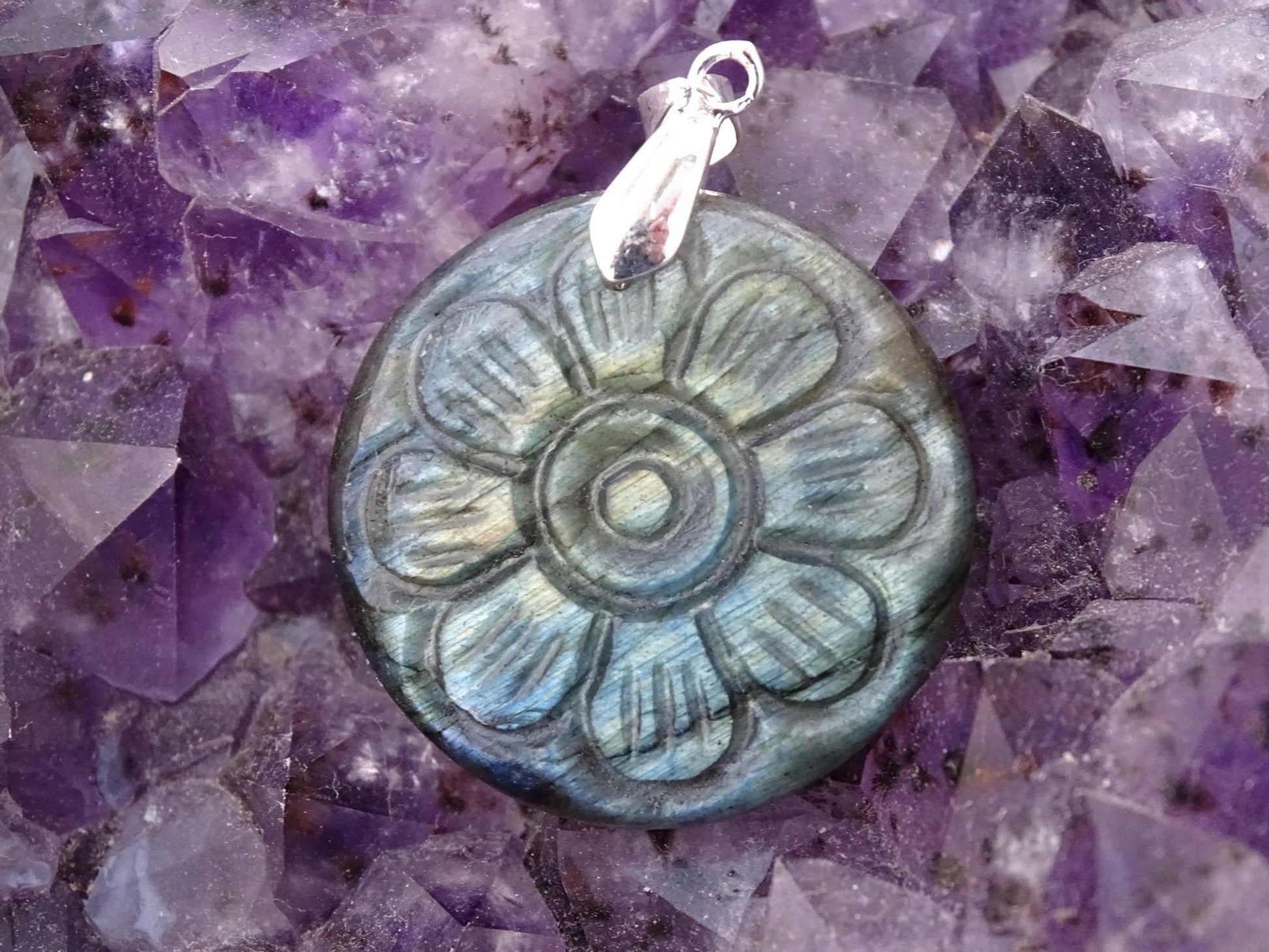 Pendentif Labradorite - Pendentifs - Colibri Minéraux et Bien-être