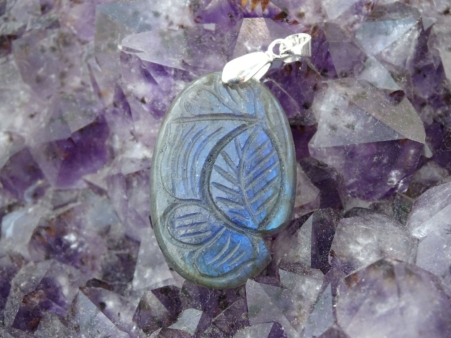 Pendentif Labradorite - Pendentifs - Colibri Minéraux et Bien-être