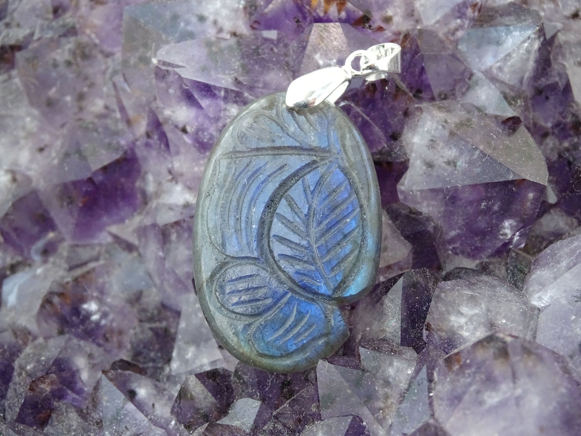 Pendentif Labradorite - Pendentifs - Colibri Minéraux et Bien-être