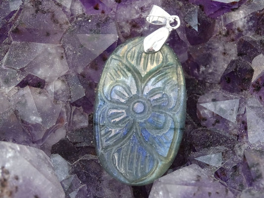 Pendentif Labradorite - Pendentifs - Colibri Minéraux et Bien-être