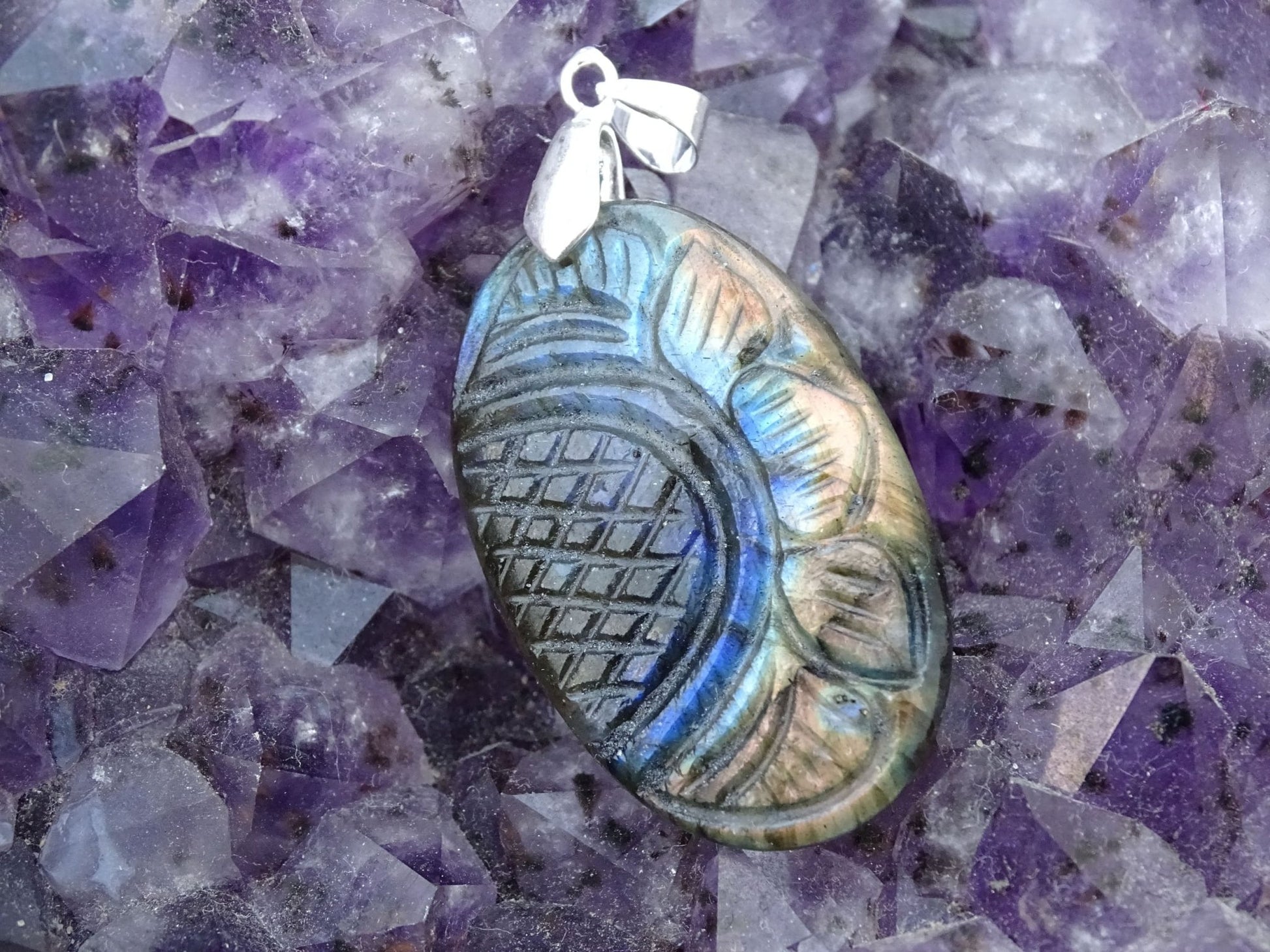 Pendentif Labradorite - Pendentifs - Colibri Minéraux et Bien-être