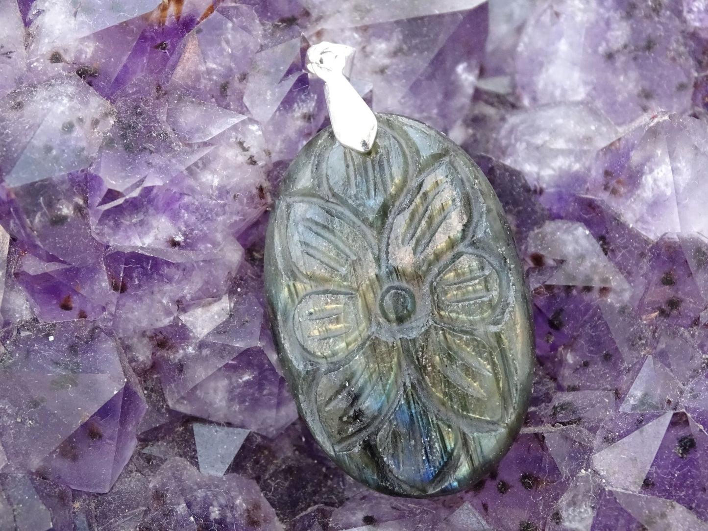 Pendentif Labradorite - Pendentifs - Colibri Minéraux et Bien-être
