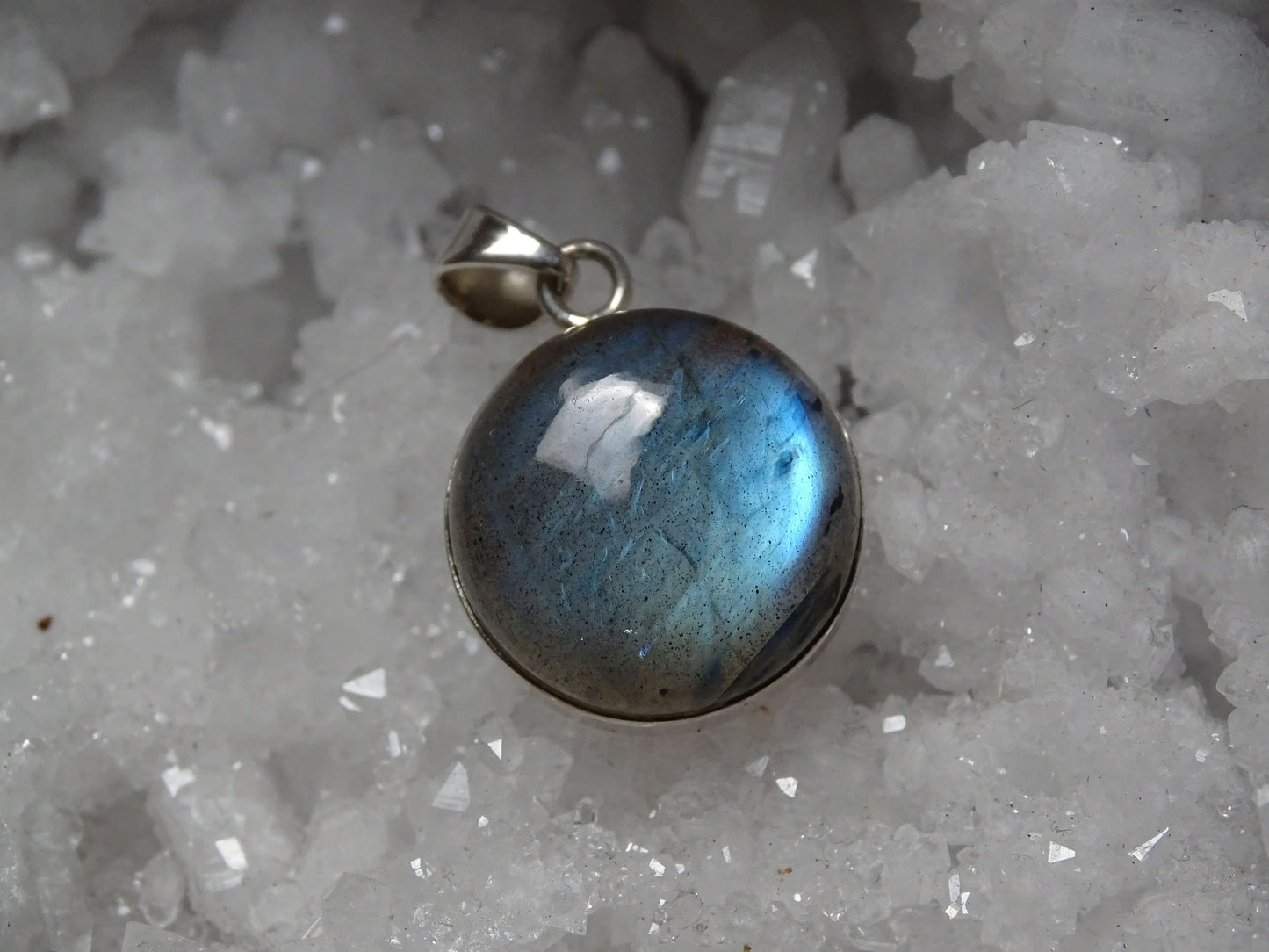 Pendentif Labradorite Argent 925 - Pendentifs - Colibri Minéraux et Bien-être