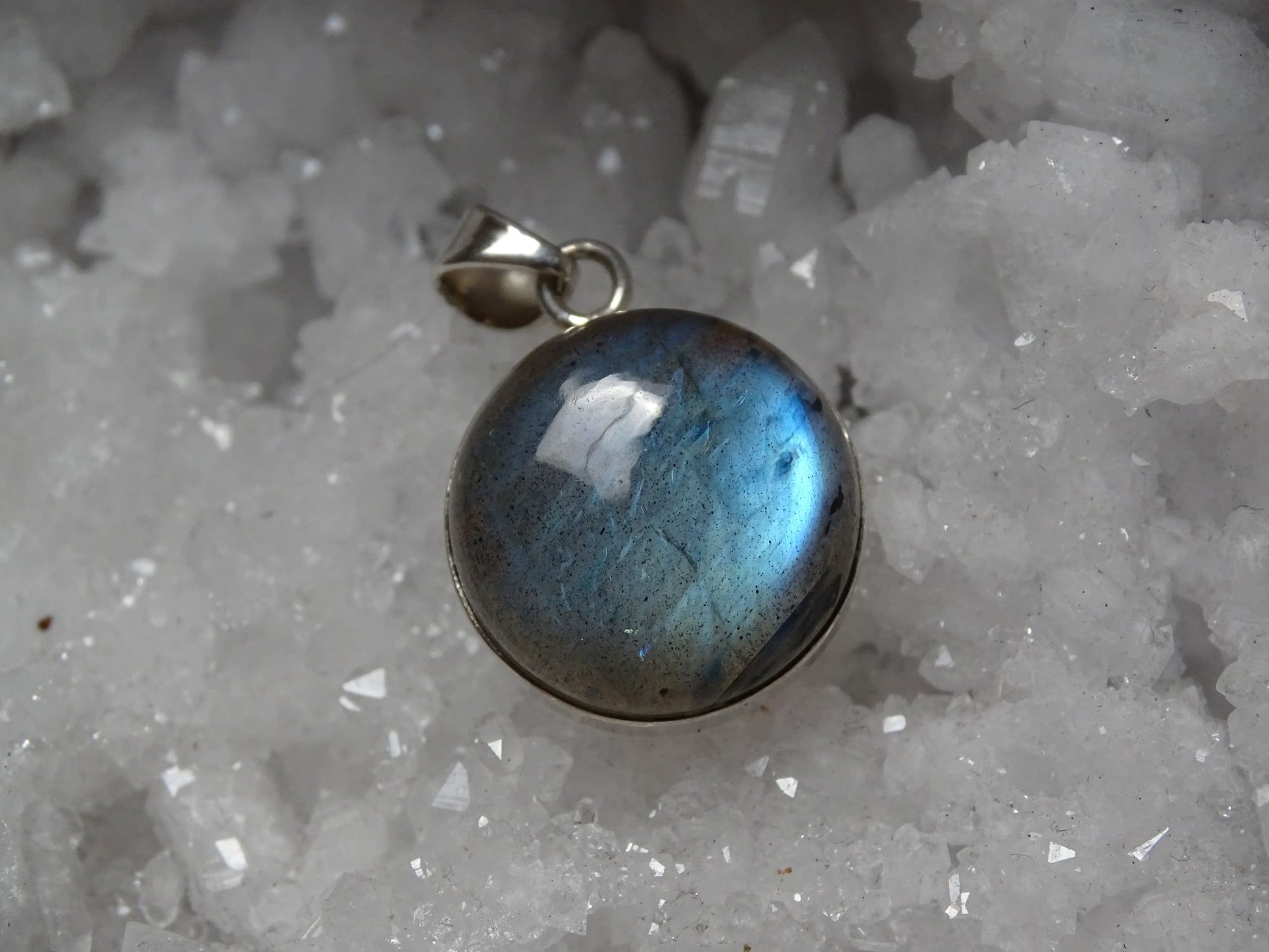 Pendentif Labradorite Argent 925 - Pendentifs - Colibri Minéraux et Bien-être