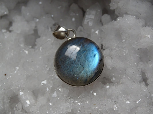 Pendentif Labradorite Argent 925 - Pendentifs - Colibri Minéraux et Bien-être