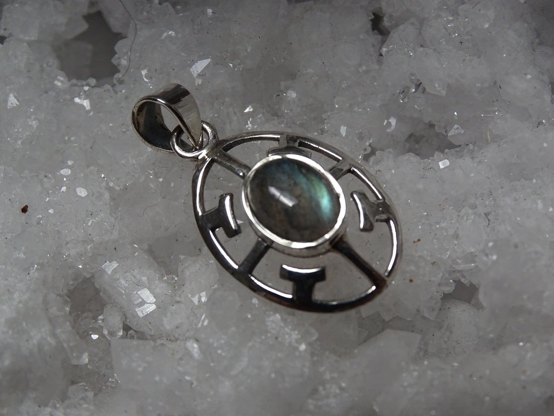 Pendentif Labradorite Argent 925 - Pendentifs - Colibri Minéraux et Bien-être