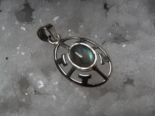 Pendentif Labradorite Argent 925 - Pendentifs - Colibri Minéraux et Bien-être