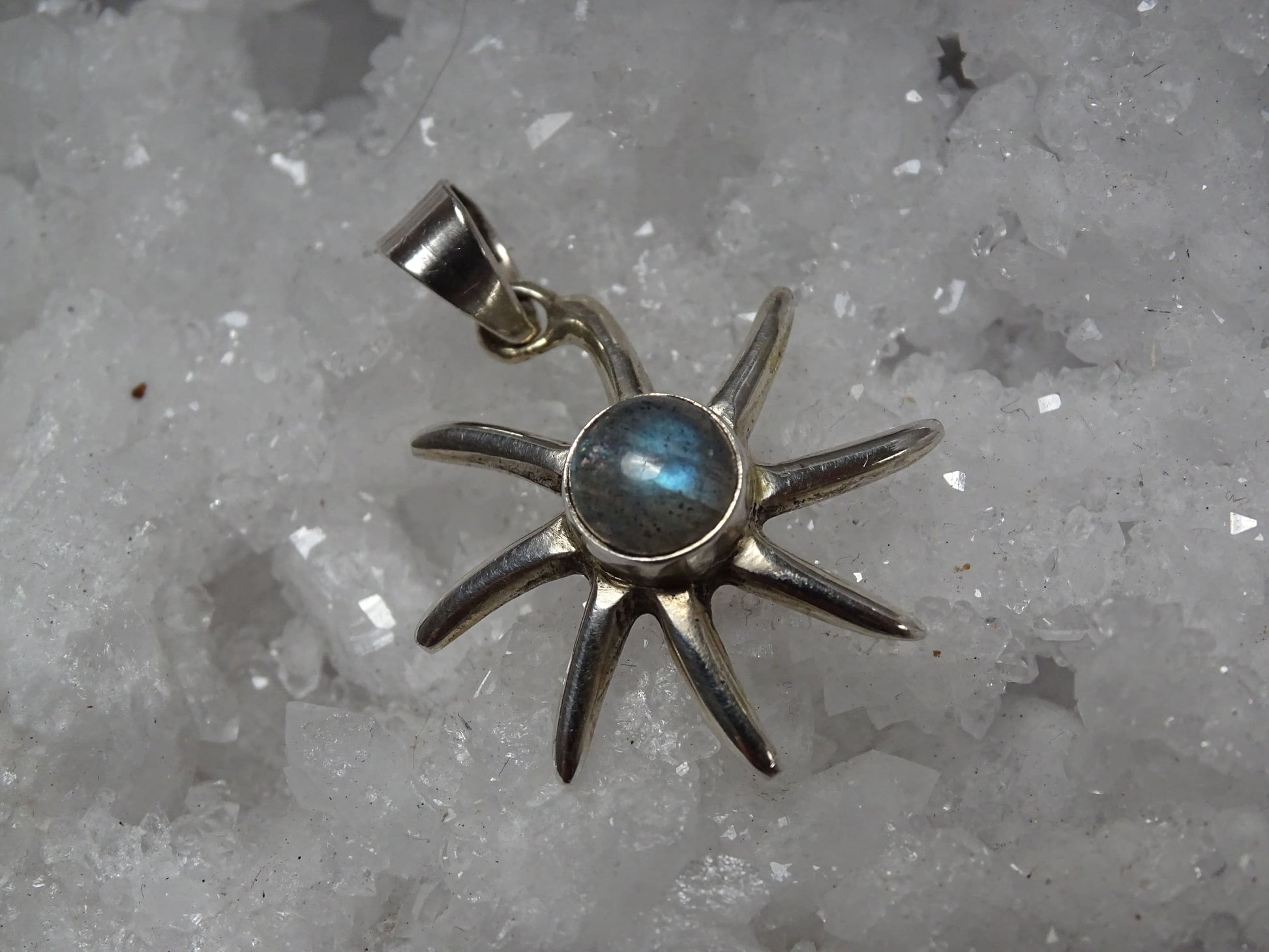 Pendentif Labradorite Argent 925 - Pendentifs - Colibri Minéraux et Bien-être