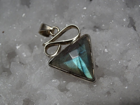 Pendentif Labradorite Argent 925 - Pendentifs - Colibri Minéraux et Bien-être