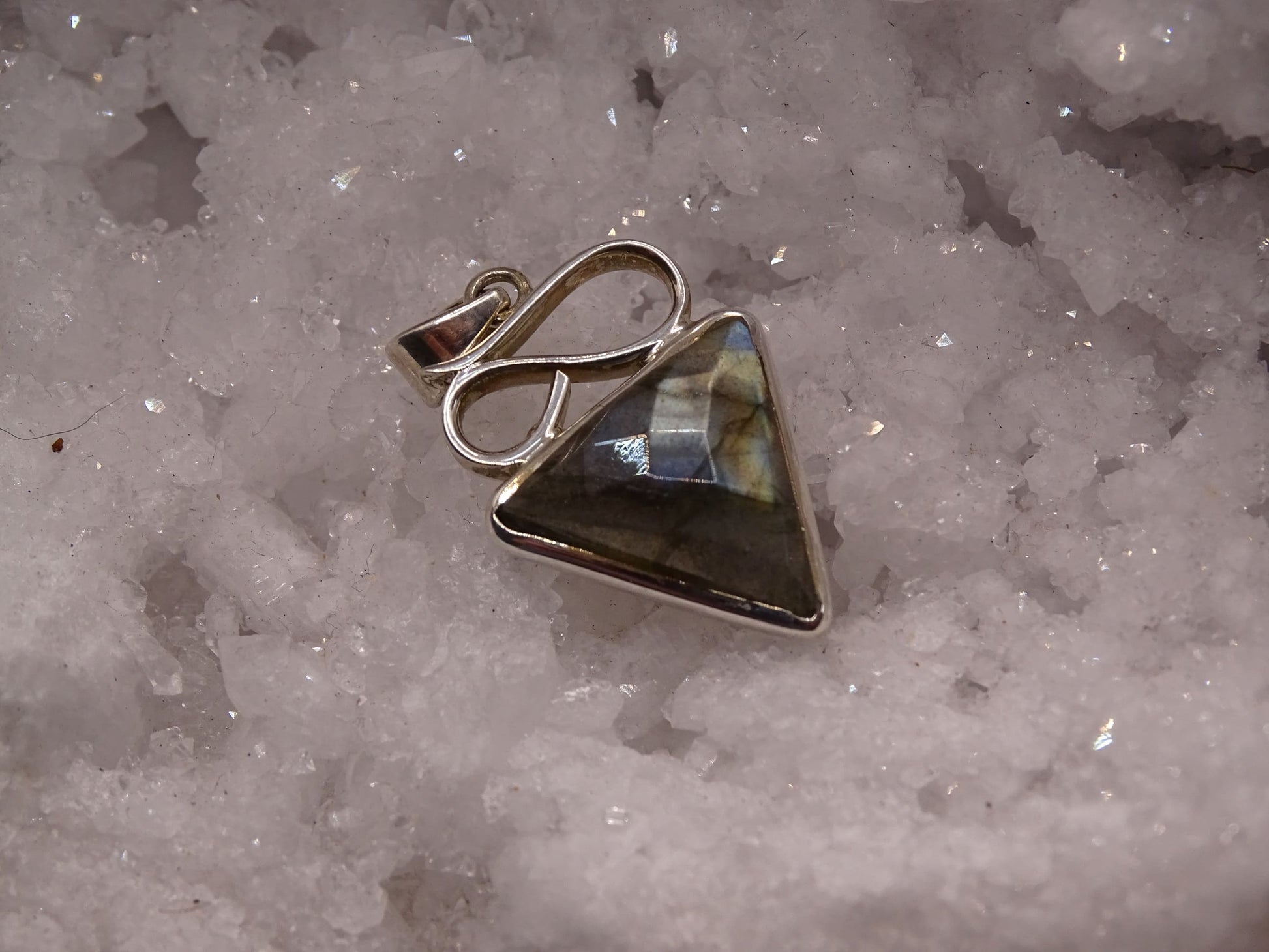 Pendentif Labradorite Argent 925 - Pendentifs - Colibri Minéraux et Bien-être