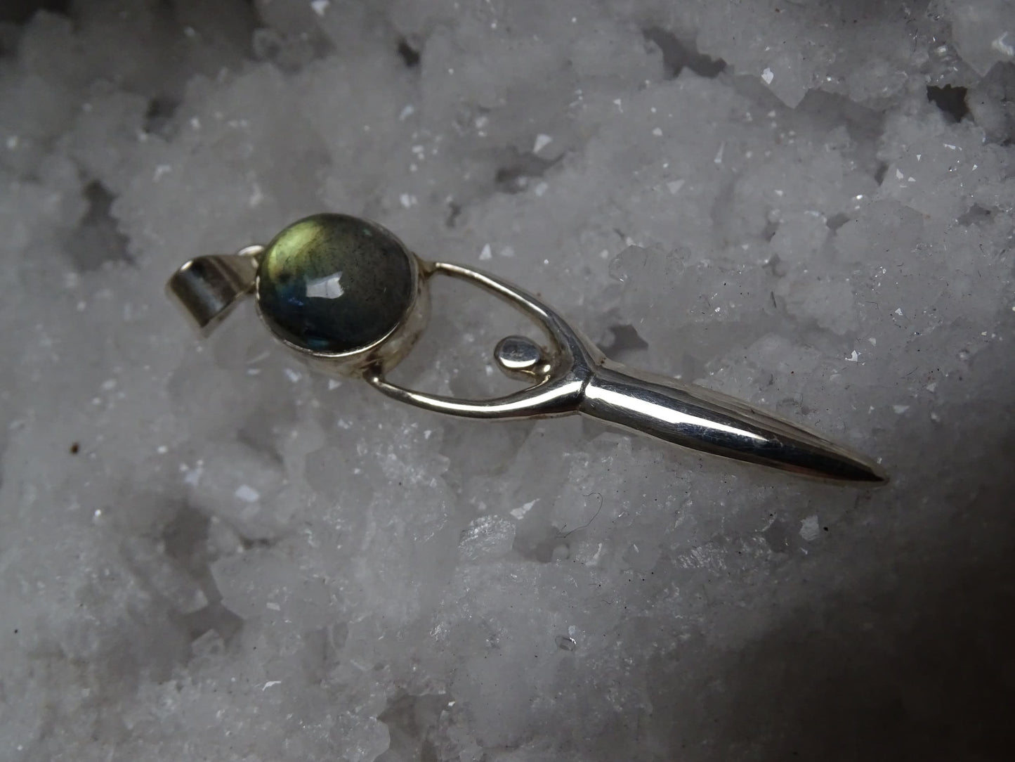 Pendentif Labradorite Argent 925 - Pendentifs - Colibri Minéraux et Bien-être