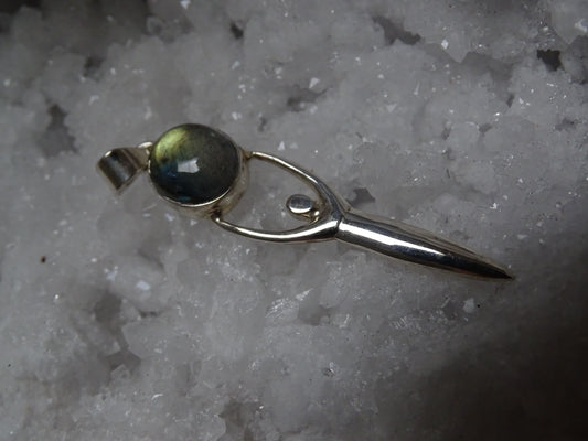 Pendentif Labradorite Argent 925 - Pendentifs - Colibri Minéraux et Bien-être