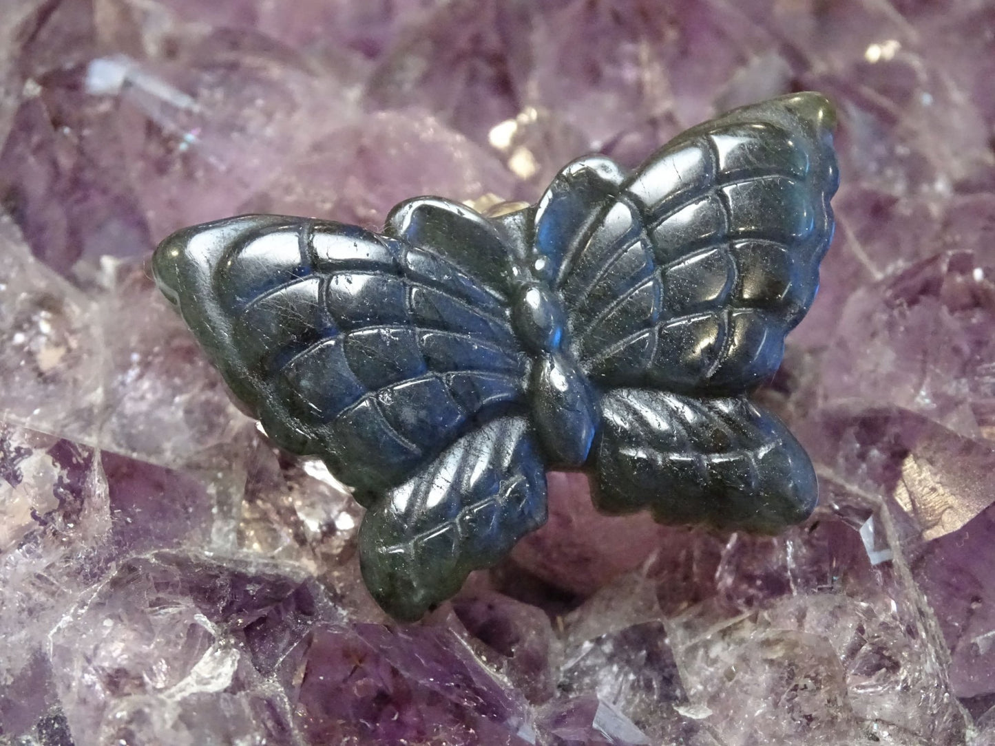 Pendentif Labradorite Papillon - Pendentifs - Colibri Minéraux et Bien-être