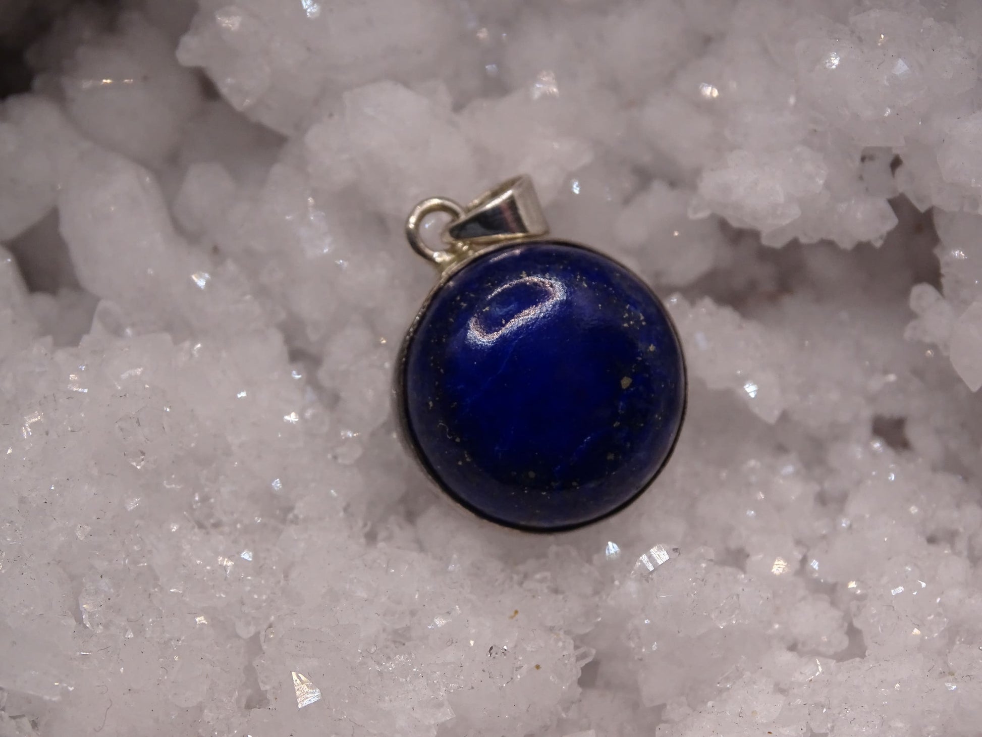 Pendentif Lapis Lazuli Argent 925 - Pendentifs - Colibri Minéraux et Bien-être
