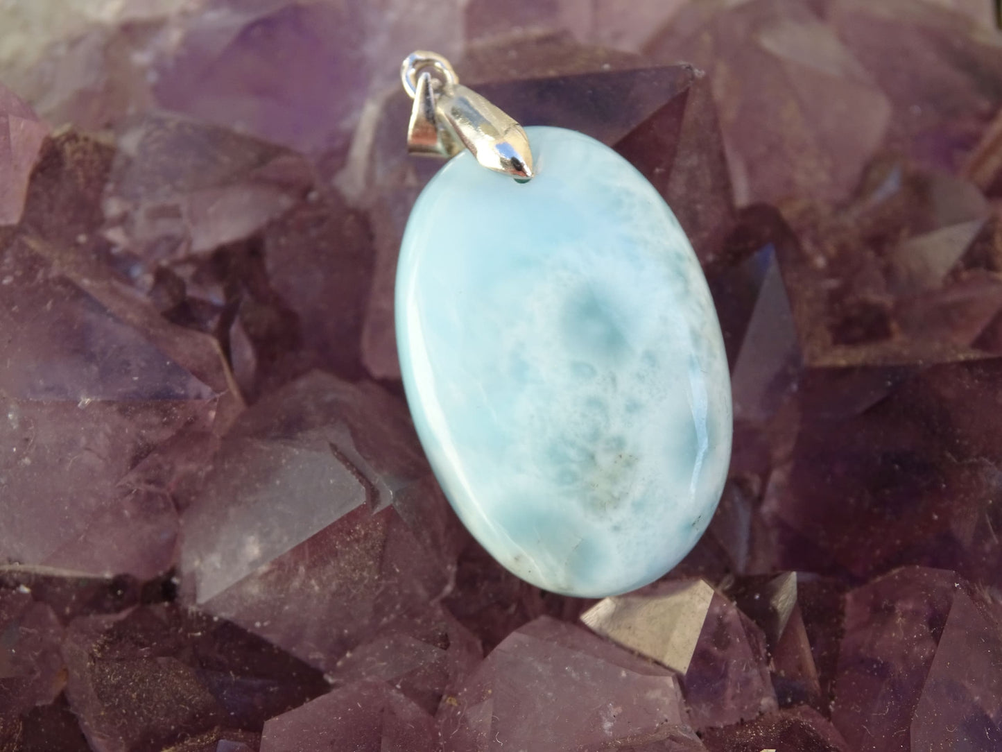 Pendentif Larimar - Pendentifs - Colibri Minéraux et Bien-être