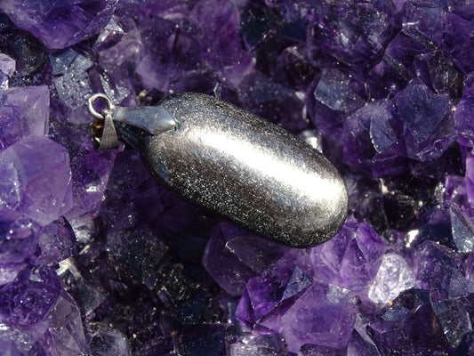 Pendentif Obsidienne Argentée - Pendentifs - Colibri Minéraux et Bien-être