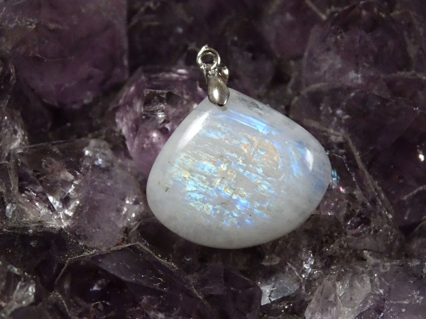 Pendentif Pierre de Lune - Pendentifs - Colibri Minéraux et Bien-être