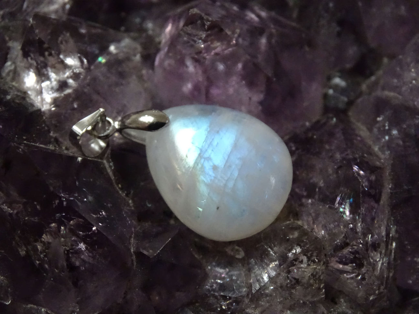 Pendentif Pierre de Lune - Pendentifs - Colibri Minéraux et Bien-être