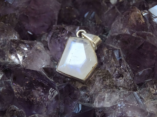Pendentif Pierre de Lune Argent 925 - Pendentifs - Colibri Minéraux et Bien-être
