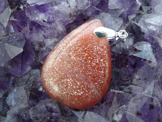 Pendentif Pierre de Soleil - Pendentifs - Colibri Minéraux et Bien-être