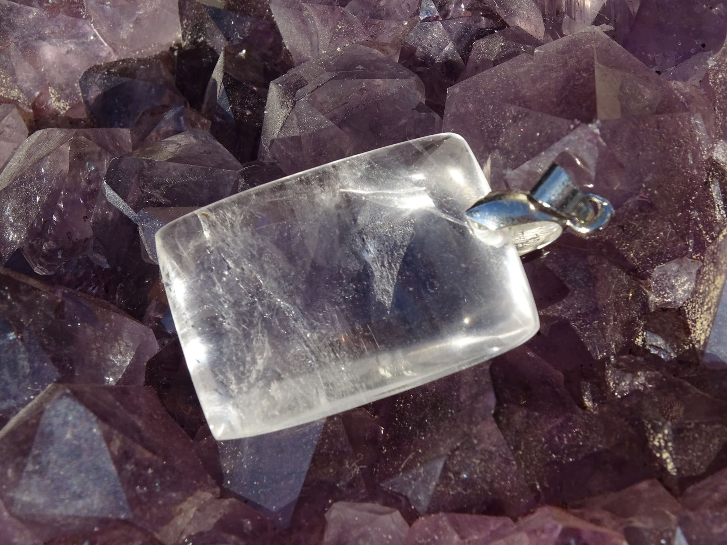 Pendentif Quartz Cristal de Roche - Pendentifs - Colibri Minéraux et Bien-être