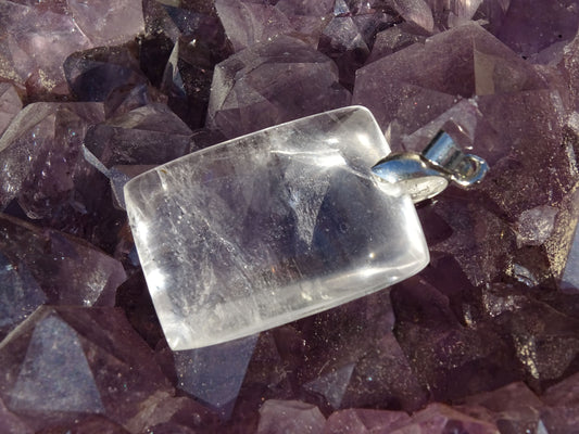 Pendentif Quartz Cristal de Roche - Pendentifs - Colibri Minéraux et Bien-être