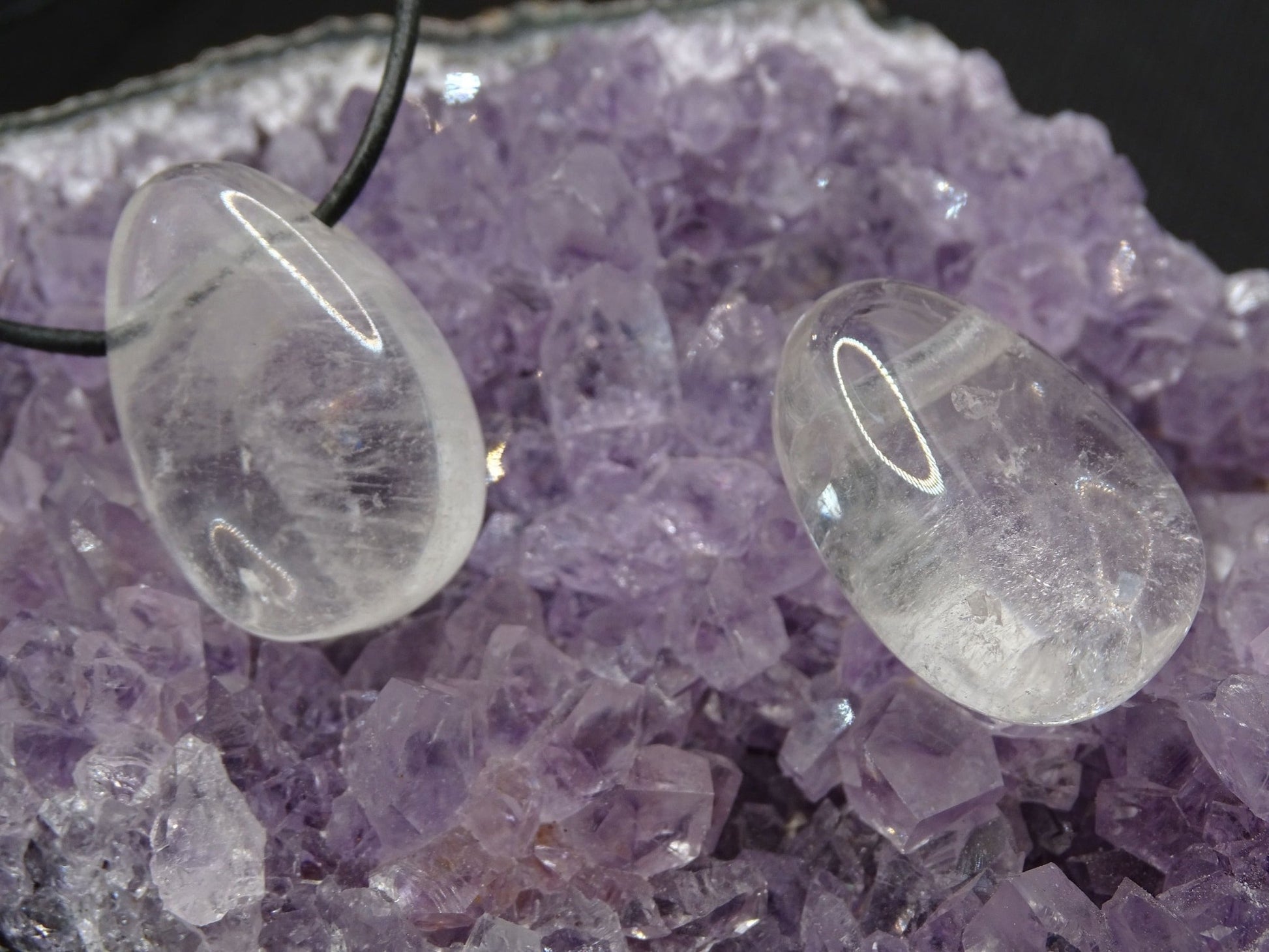 Pendentif Quartz Cristal de Roche - Pendentifs - Colibri Minéraux et Bien-être