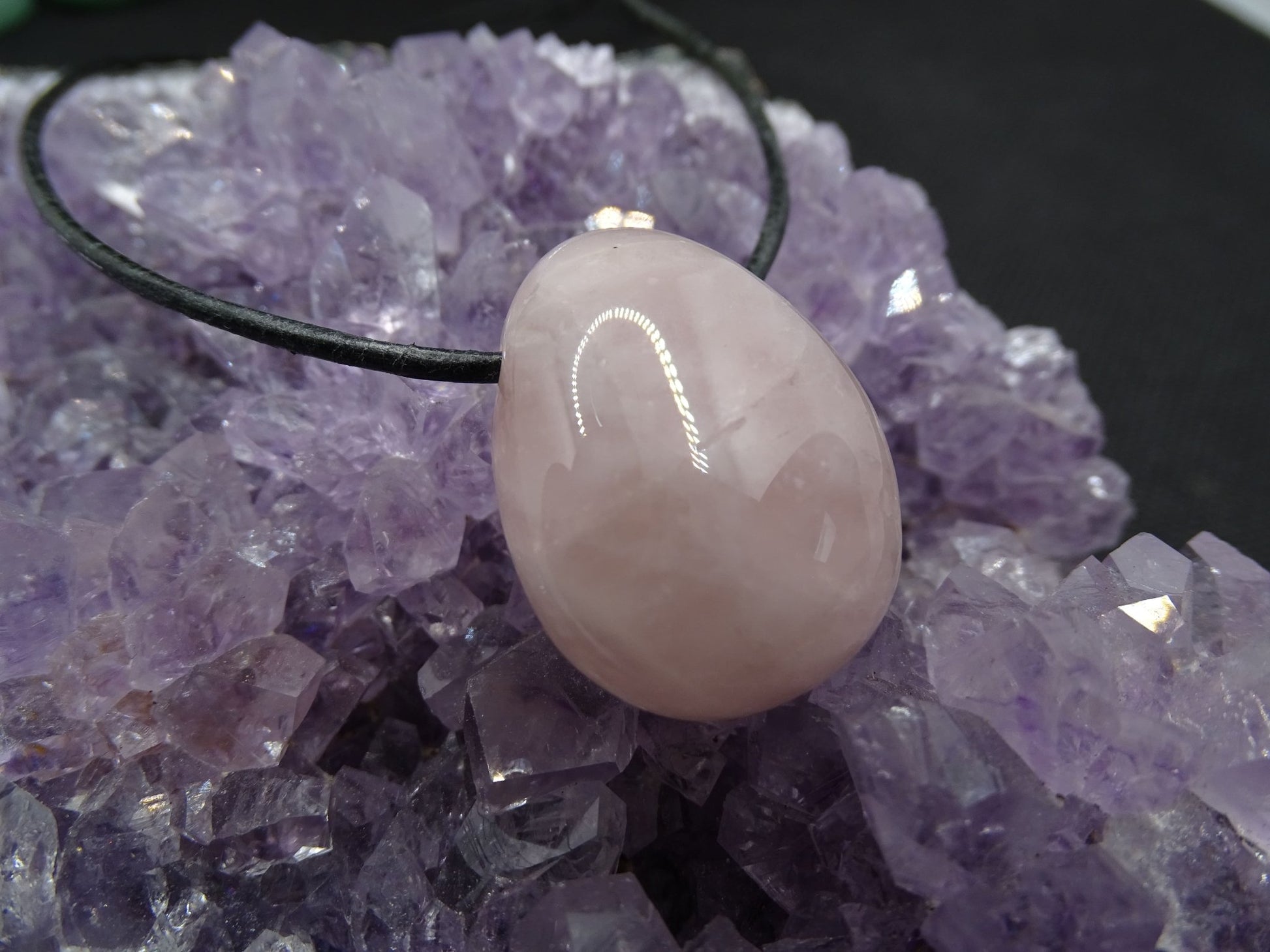 Pendentif Quartz Rose - Pendentifs - Colibri Minéraux et Bien-être