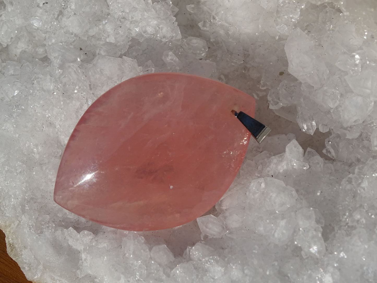 Pendentif Quartz Rose - Pendentifs - Colibri Minéraux et Bien-être