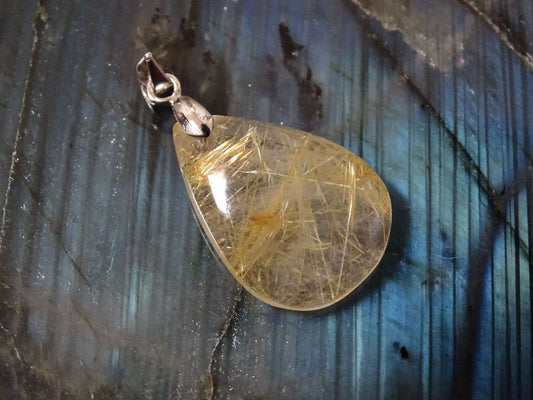 Pendentif Quartz Rutile - Pendentifs - Colibri Minéraux et Bien-être