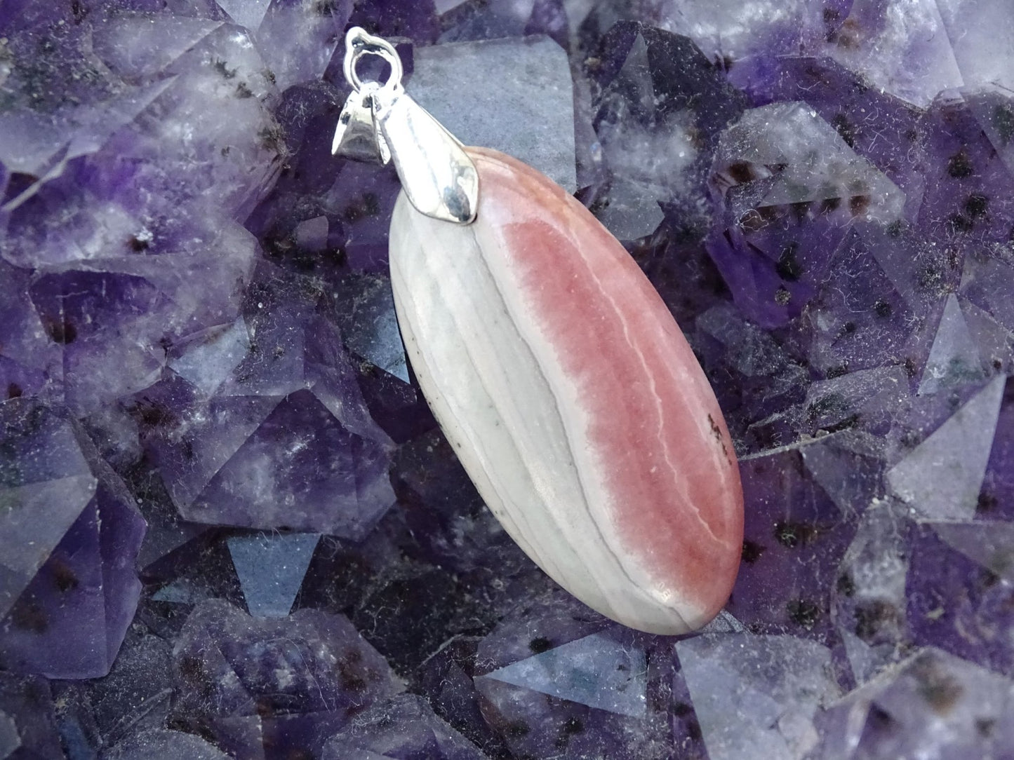 Pendentif Rhodochrosite - Pendentifs - Colibri Minéraux et Bien-être