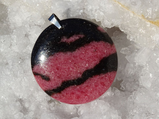 Pendentif Rhodonite - Pendentifs - Colibri Minéraux et Bien-être