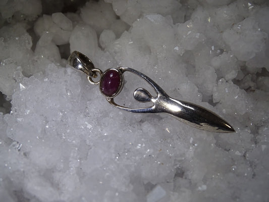 Pendentif Rubis Argent 925 - Pendentifs - Colibri Minéraux et Bien-être
