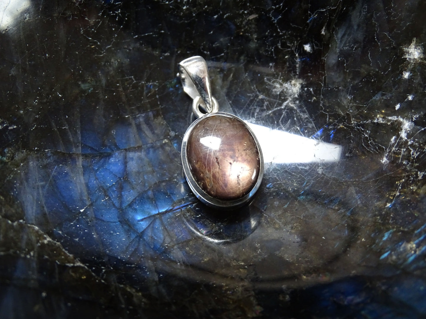 Pendentif Rubis Etoilé Argent 925 - Pendentifs - Colibri Minéraux et Bien-être