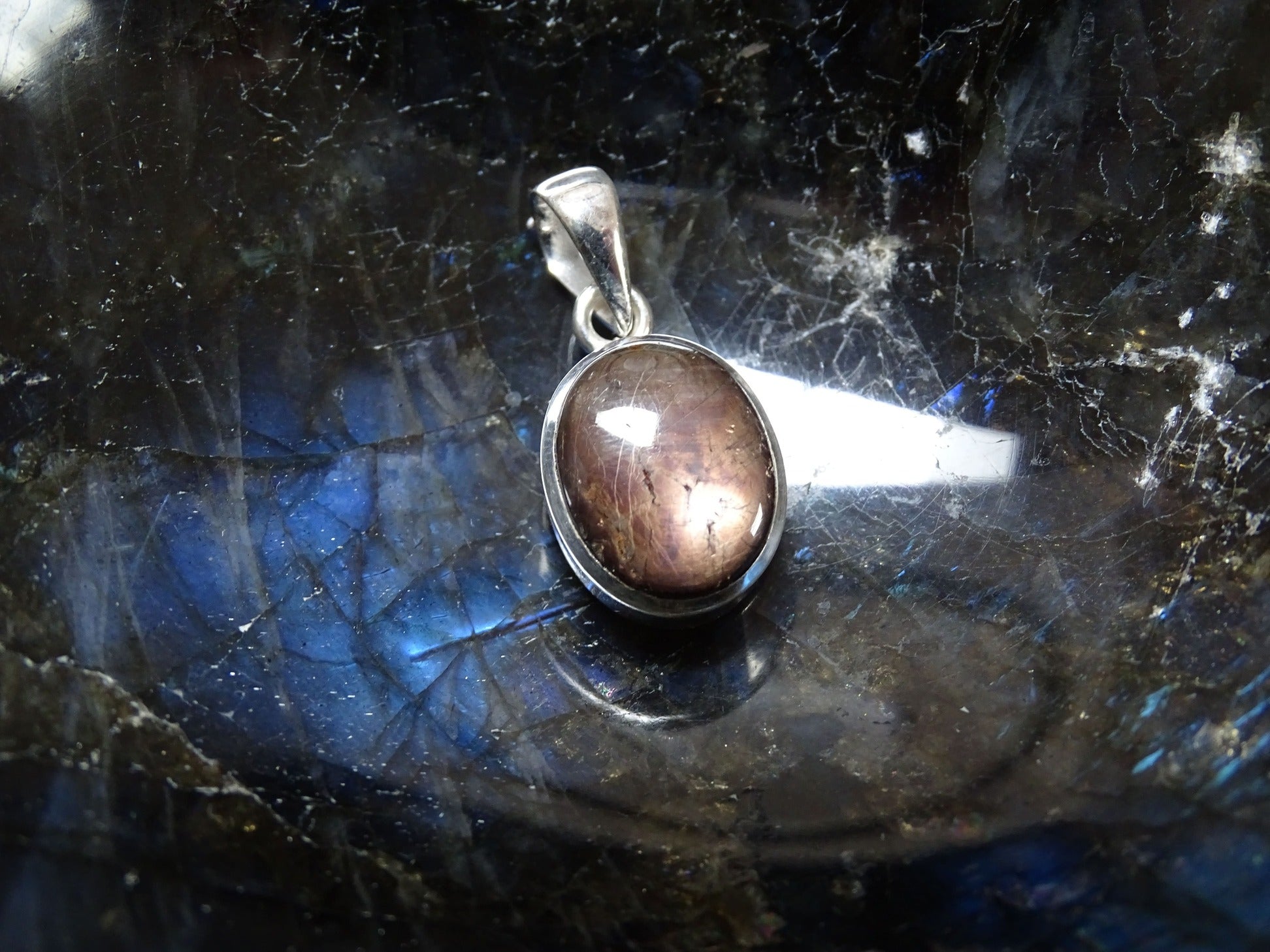 Pendentif Rubis Etoilé Argent 925 - Pendentifs - Colibri Minéraux et Bien-être
