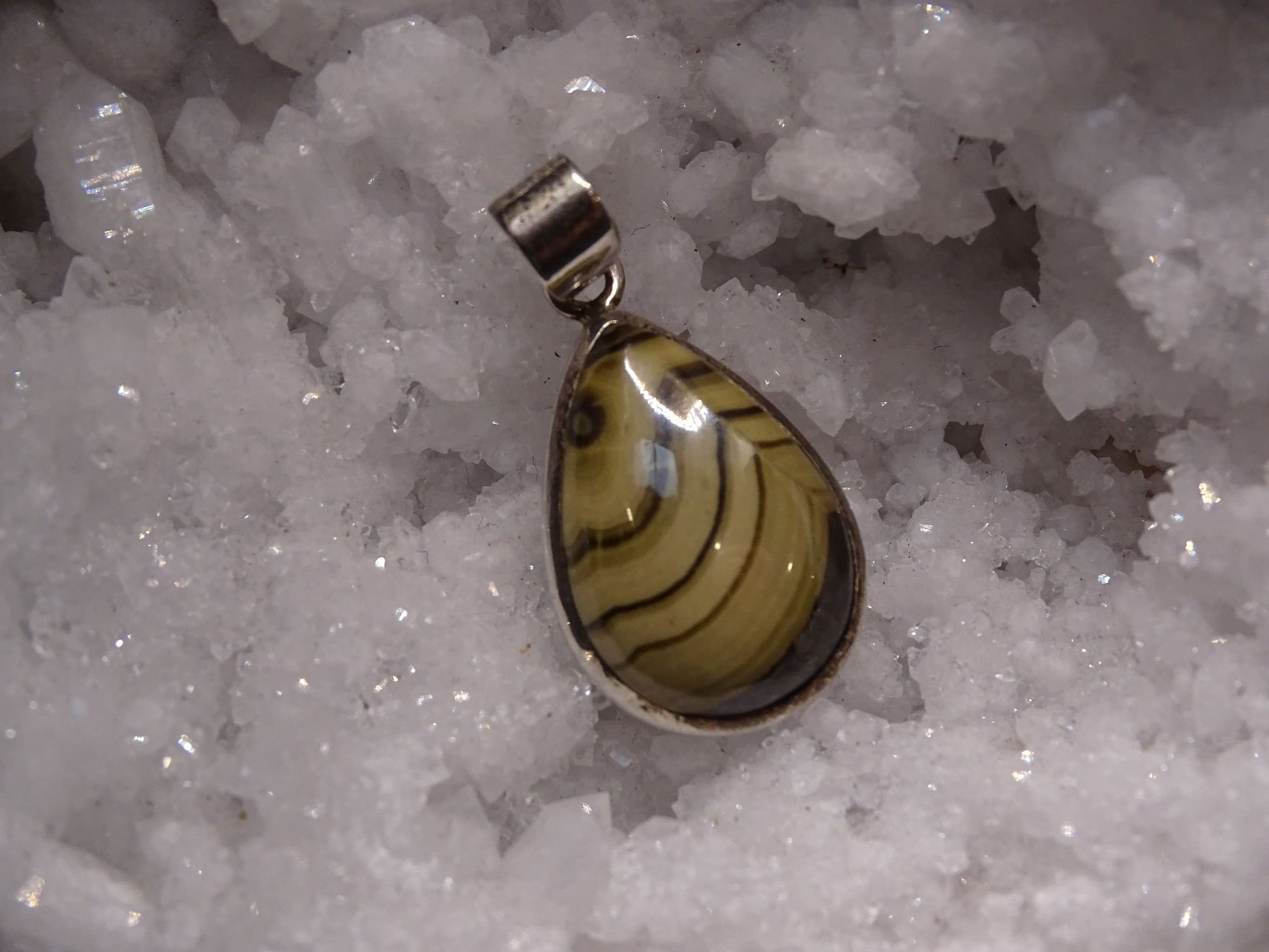 Pendentif Schalenblende (Sphalérite) Argent 925 - Pendentifs - Colibri Minéraux et Bien-être