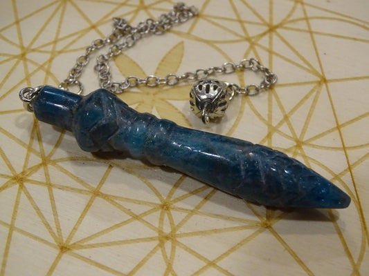 Pendule Apatite Bleue Thot - Pierres - Colibri Minéraux et Bien-être