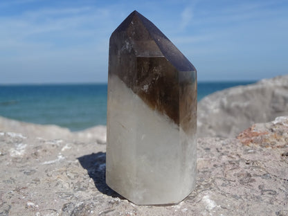 Quartz Fumé Bicolore - Cristaux - Colibri Minéraux et Bien-être