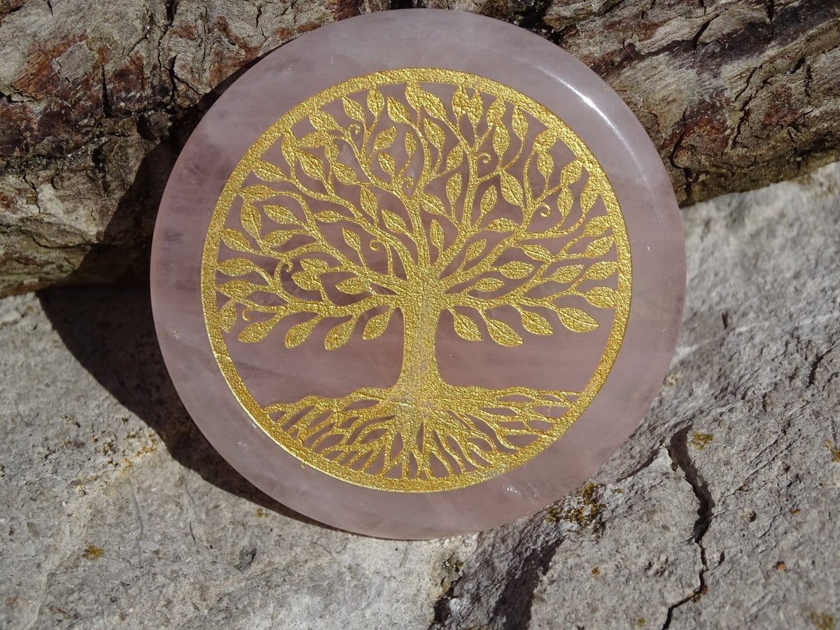 Quartz Rose Arbre de Vie - Cristaux - Colibri Minéraux et Bien-être