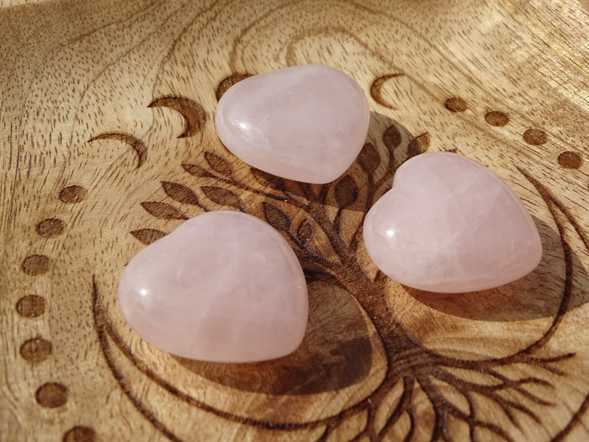 Quartz Rose Coeur - Cristaux - Colibri Minéraux et Bien-être