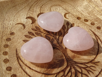 Quartz Rose Coeur - Cristaux - Colibri Minéraux et Bien-être