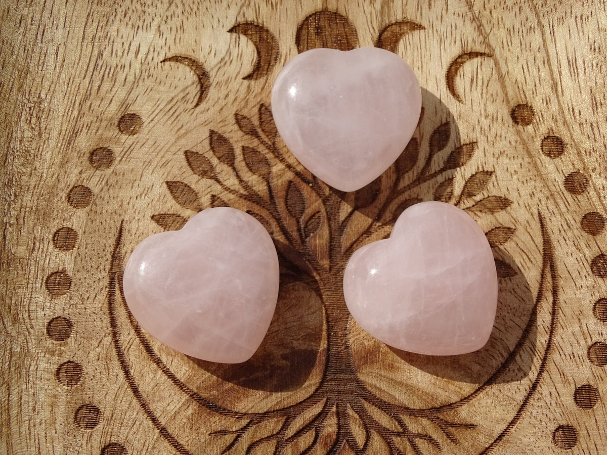 Quartz Rose Coeur - Cristaux - Colibri Minéraux et Bien-être