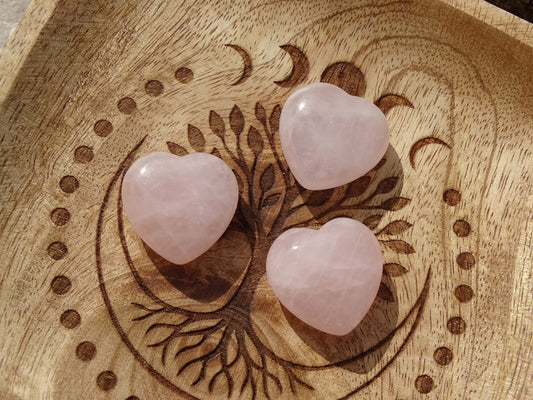 Quartz Rose Coeur - Cristaux - Colibri Minéraux et Bien-être