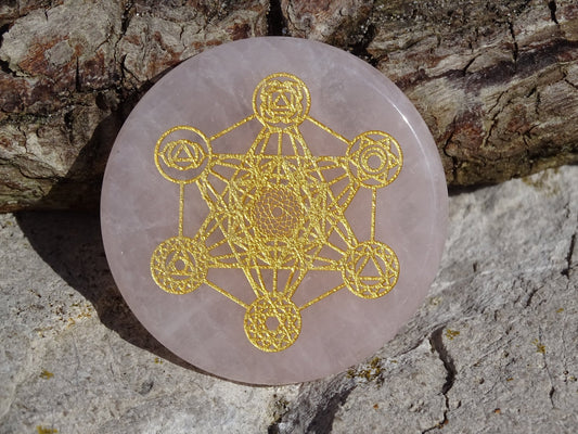 Quartz Rose Cube de Métatron - Cristaux - Colibri Minéraux et Bien-être