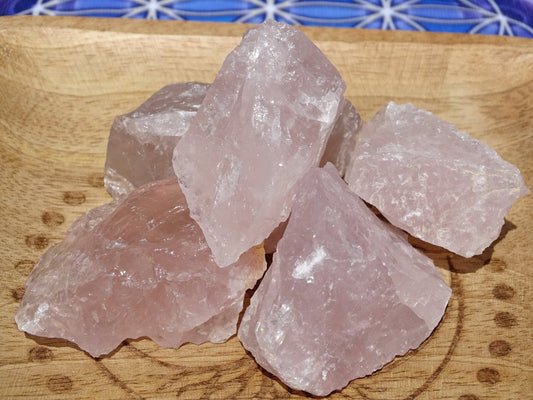 Quartz Rose Pierre Brute - Cristaux - Colibri Minéraux et Bien-être